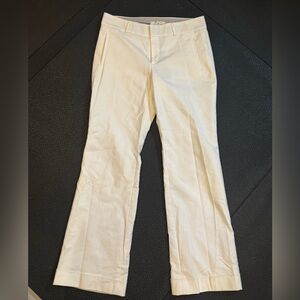 Banana Republic Cream Martin Fit Trousers